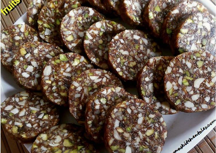 Steps to Make Quick Dry fruits roll.