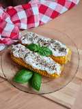Choclos con crema agria especiada 🌽