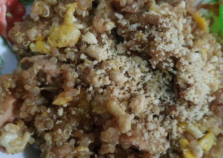 Cara Gampang Menyiapkan Quinoa goreng kecombrang, Enak Banget