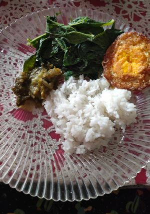 Foto resep Sambel hijau dan daun singkong