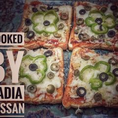 Pizza bread slice A picture of Pizza bread slice.