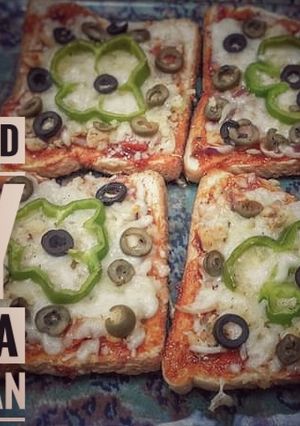 A picture of Pizza bread slice.