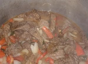 Una foto de Solomo tipo Fajitas apto para recalentar