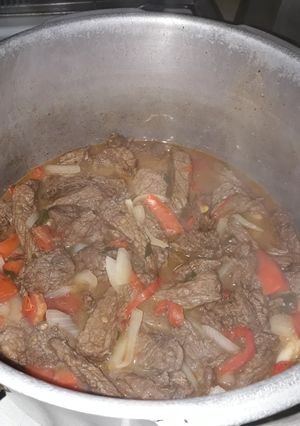 Una foto de Solomo tipo Fajitas apto para recalentar