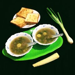A picture of Spring Onion Soup.