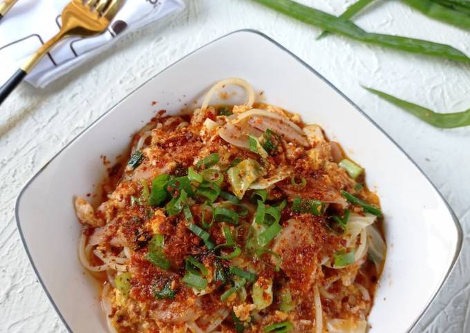 Langkah Mudah untuk Membuat Seblak spaghetti sosis Anti Gagal