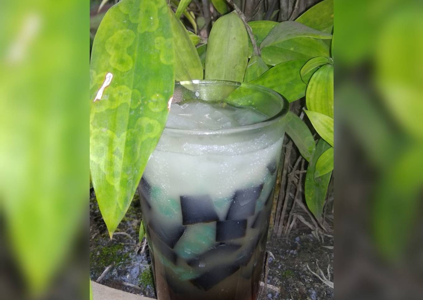 Es cincau+cendol ceria