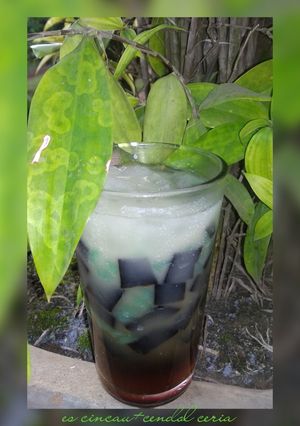 Foto resep Es cincau+cendol ceria