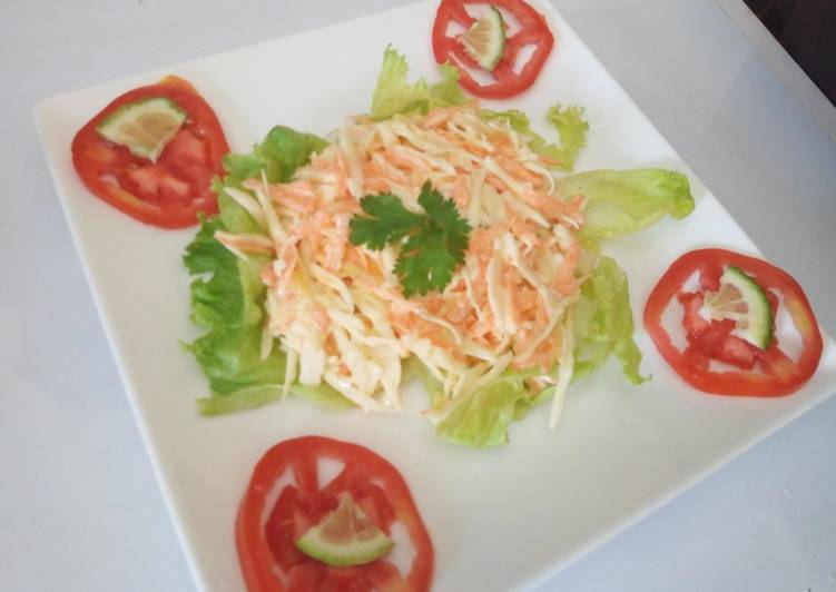 Steps to Make Quick French Coleslaw Salad