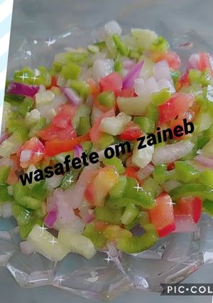 صورة لوصفة سلطة خضار 🥗 على طريقة ام زوجي الغالية ❤️💞
