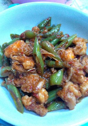 Foto resep Oseng-oseng buncis dan udang