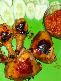 Foto resep Ayam bakar madu sambal udang rebon