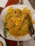 Lomos de salmón a la naranja