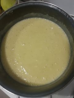 Una foto de Crema de calabacín y quesitos