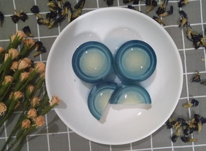 Hình của món Bánh flan rau câu mát lạnh.