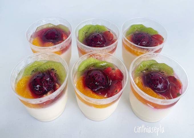 Resep Puding Buah Cup Oleh Cinthia Septa - Cookpad