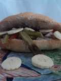 Julios torta mexicana de nopal asado