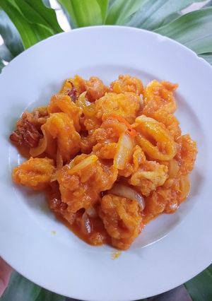 Foto resep 1. Cumi Crispy Saus Pedas Manis