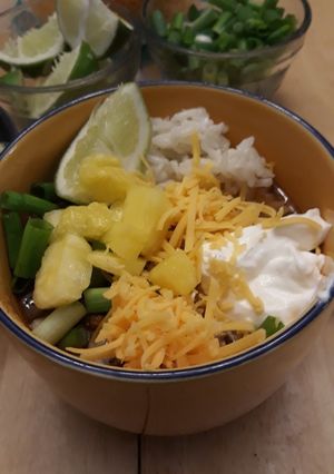 A picture of Jamaican Jerk Beef Chili.