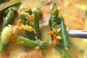 Resep Lodeh Kluwih Kacang Panjang Tabur Ebi Anti Gagal