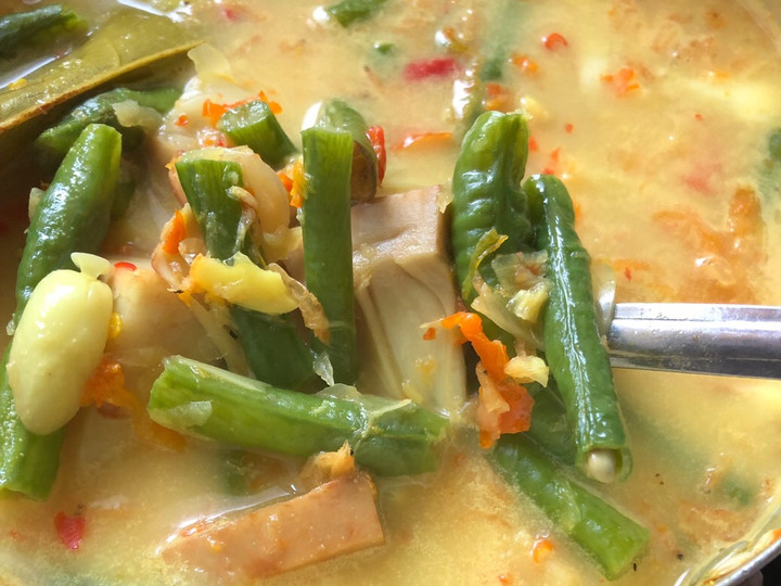 Resep Lodeh Kluwih Kacang Panjang Tabur Ebi Anti Gagal