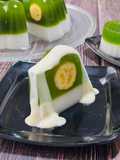 Puding pisang ijo