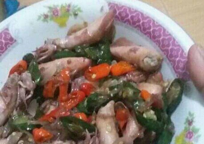 Cumi Asin Tumis Pedas Mantab