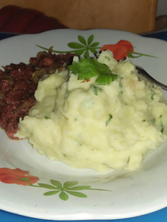 Foto resep Mashed Potato with corned