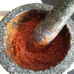 A picture of Harissa sauce.