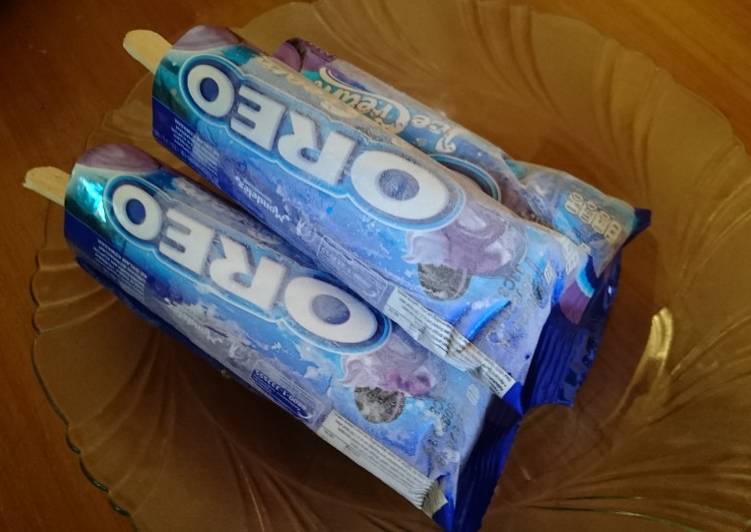 Resep Oreo Ice Cream Stick Oleh Rizqipuspaa Cookpad