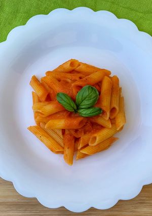 Foto di Pasta con sugo di pomodorini infornati