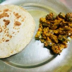 A picture of Dahi Wali Bhindi(ladie's finger curd curry).