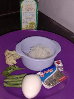 Foto resep MPASI 6m Bubur Telur Sayur Hijau