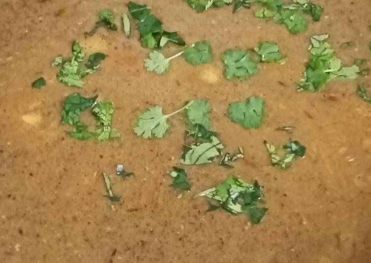 Fast curry with singhare ka Atta