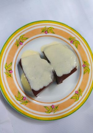Foto resep Puding Coklat With Vanilla Fla
