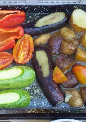 Una foto de Parrillada vegetariana
