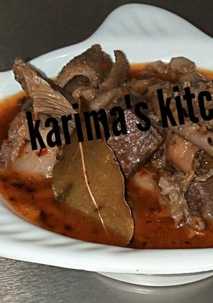A picture of Offals pepper soup.