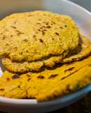 Pan naan dorado casero (con fécula de mandioca y harina integral)