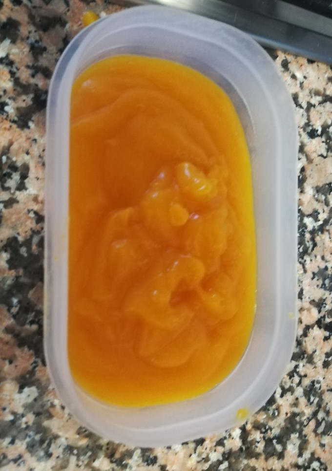 Una foto de Crema de patata y zanahoria para bebés