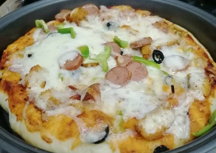 Recipe of Speedy Pizza pepperoni and chicken Nuggets