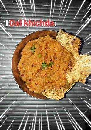 A picture of Dal khichda.