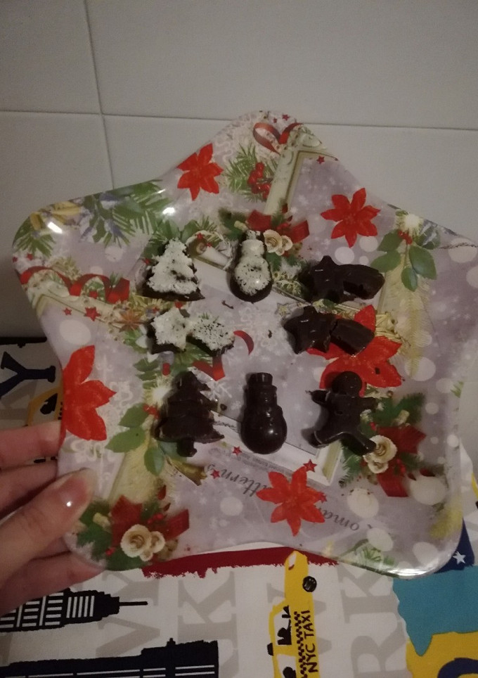 Una foto de Bombones de chocolate negro