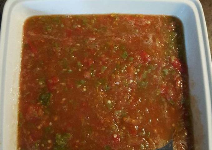 Salsa de jitomates y chiles jalapeños, cocidos Receta de   Cookpad