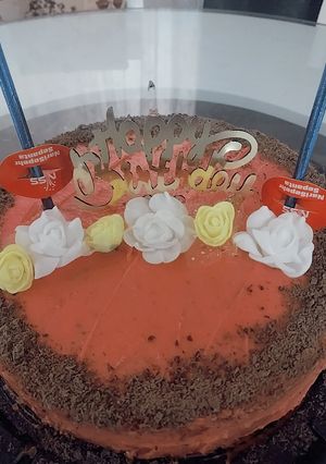 عکسی از دستور کیک هویج وگردو برای تولد پدرم