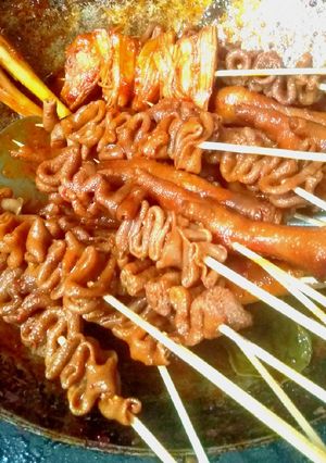 Foto resep Sate Usus Ceker Pedas Manis