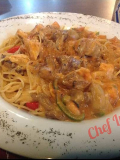 Una foto de Pasta Vermicelli en salsa Frank Sinatra... LuisFy