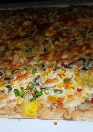 عکسی از دستور پیتزا مخلوط 😍😍🍕🍕