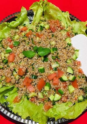 Una foto de Tabulé Ensalada de trigo Burgol!