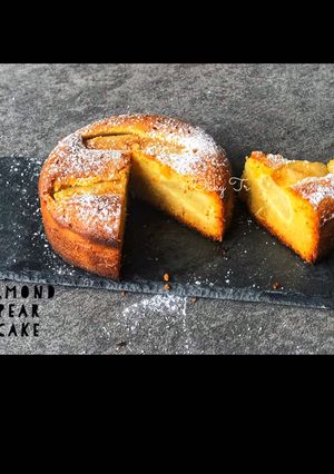 A picture of Mini Pear Almond Cake.