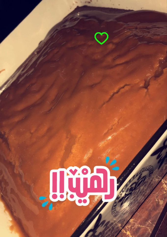 صورة لوصفة كعكة الحليب المحموس